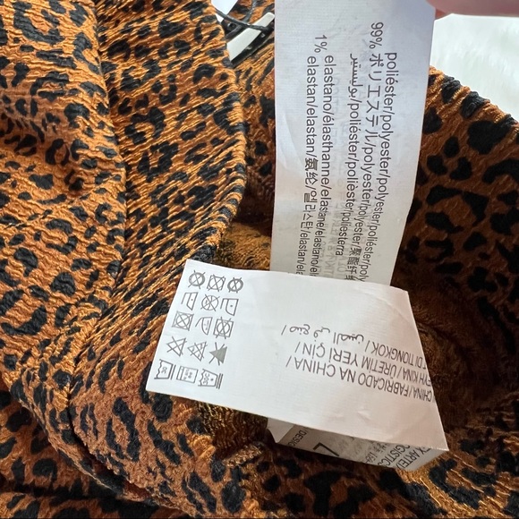 NEW Stradivarius Leopard Print Skirt or Tube Top Size Large - Picture 4 of 7